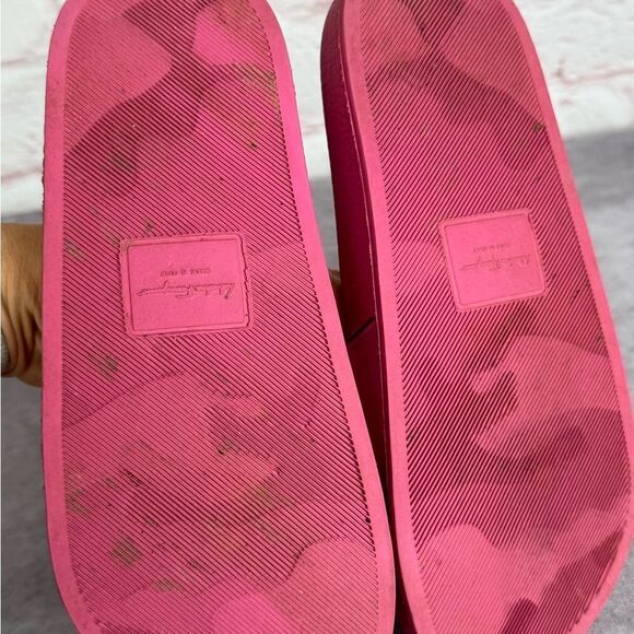 Salvatore Ferragamo Groove Pool Slides Pink 5 - Picture 12 of 12
